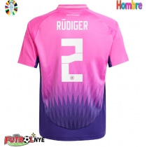 Camiseta Alemania Antonio Rudiger #2 Visitante Equipación Eurocopa 2024 manga corta